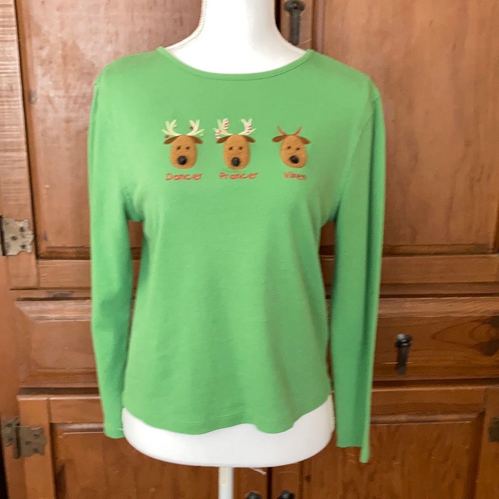 Reindeer Long Sleeve Christmas Shirt